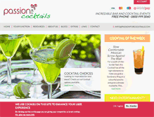 Tablet Screenshot of passionforcocktails.com